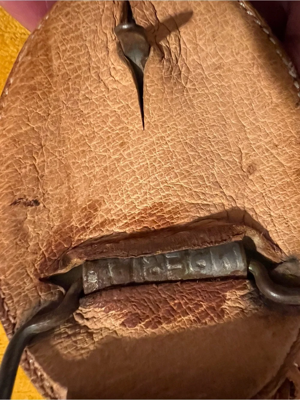 Vintage Cintos Imperial Mexican Hand-Tooled / Stitched Leather Western Belt